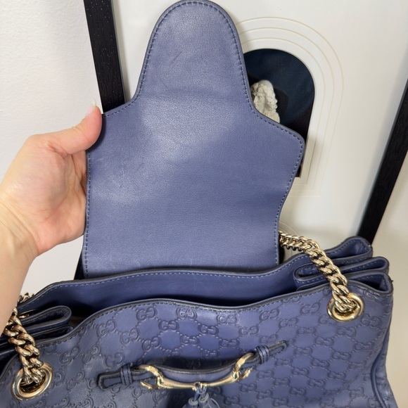 * SOLD SOMEWHERE ELSE* 
Gucci Emily guccicima flap Large shoulder bag - Picture 6 of 8